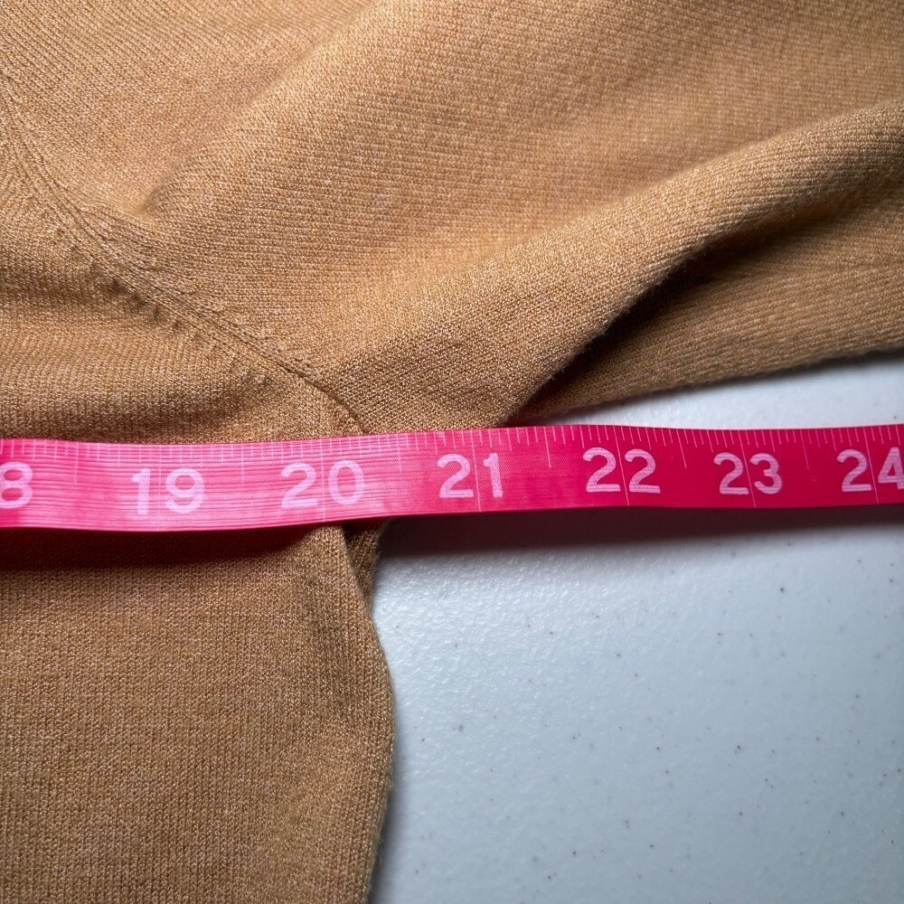 Chico's Brown Taupe White Layer Cowl Neck Turtleneck Top Shirt Sz 2 Large (12) - Picture 5 of 7